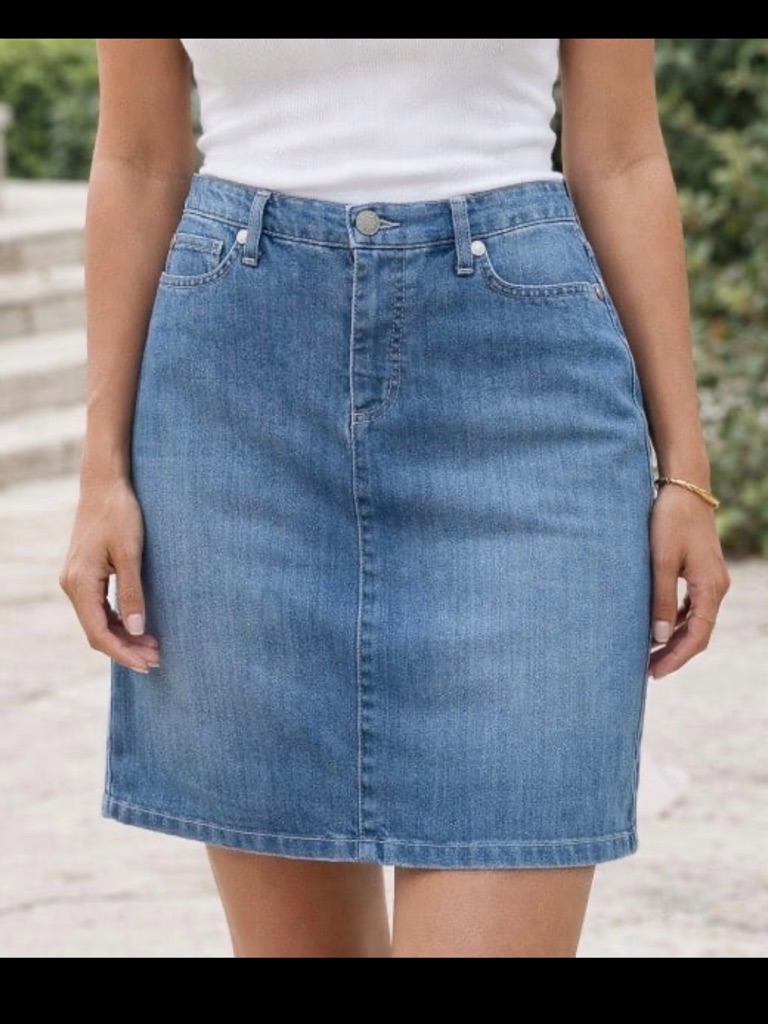Nine West Vintage American Collection Denim Skirt /Sz10/30
